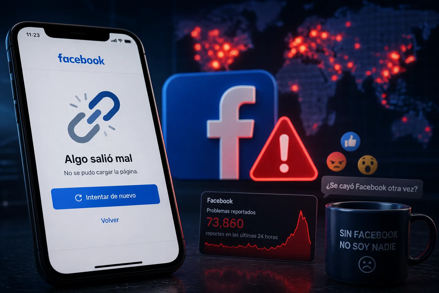 Se cayó Facebook otra vez